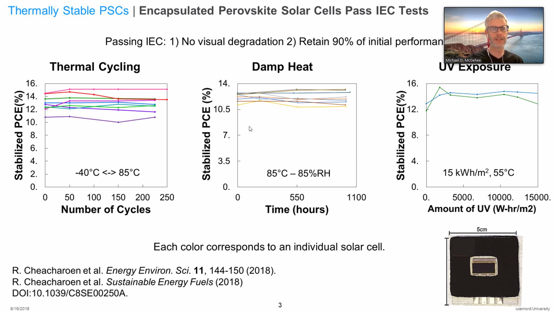 Stability of Perovskite lab cells in common ALT-Tests